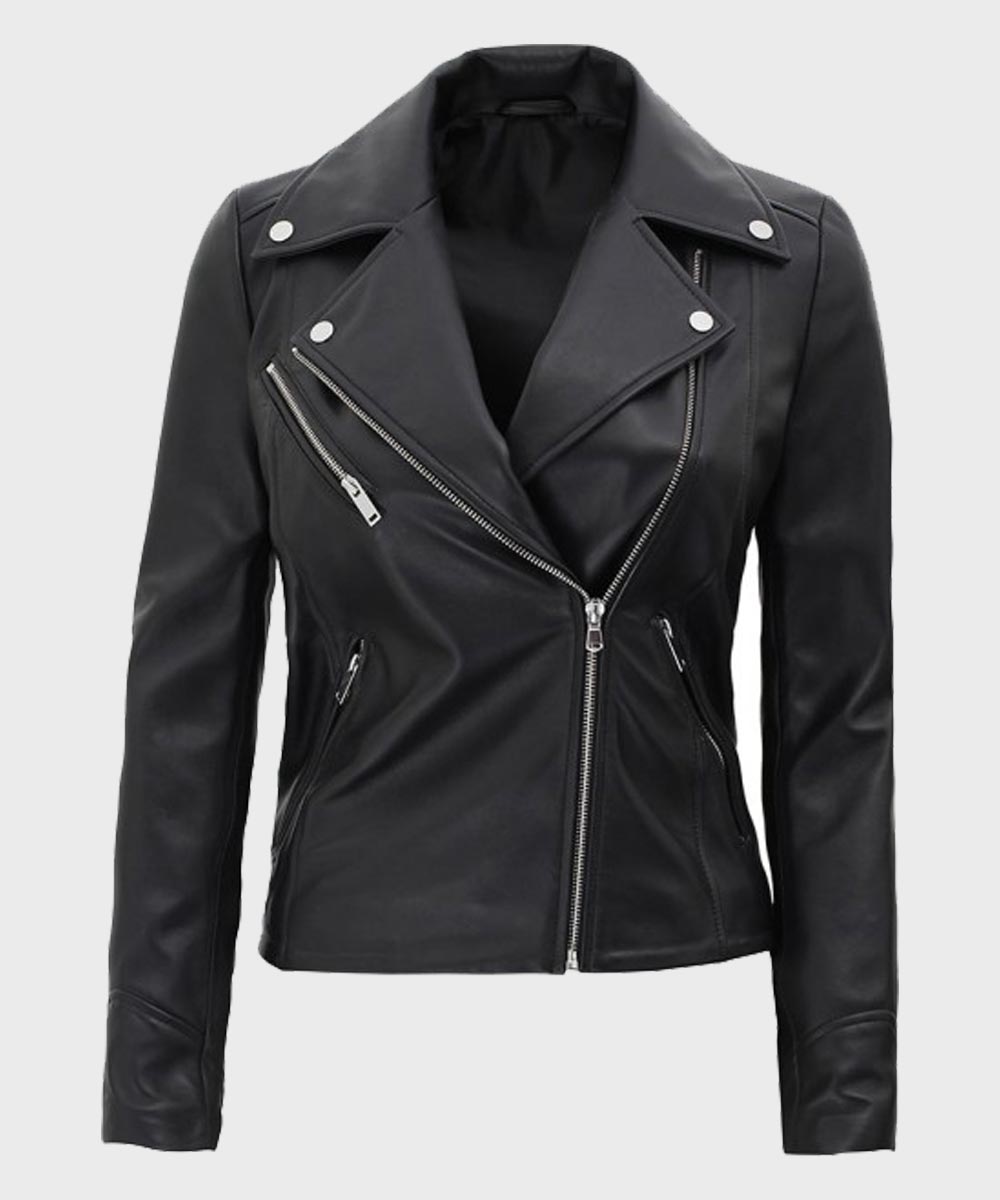 Women’s Classic Motorcycle Leather Jacket | The Icon Fashion