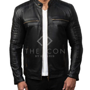 Armando Black Biker Leather Jacket