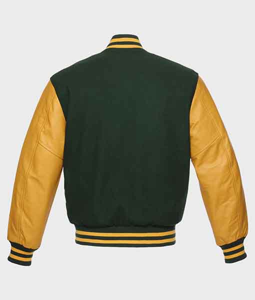 Green and Yellow Bomber Jacket