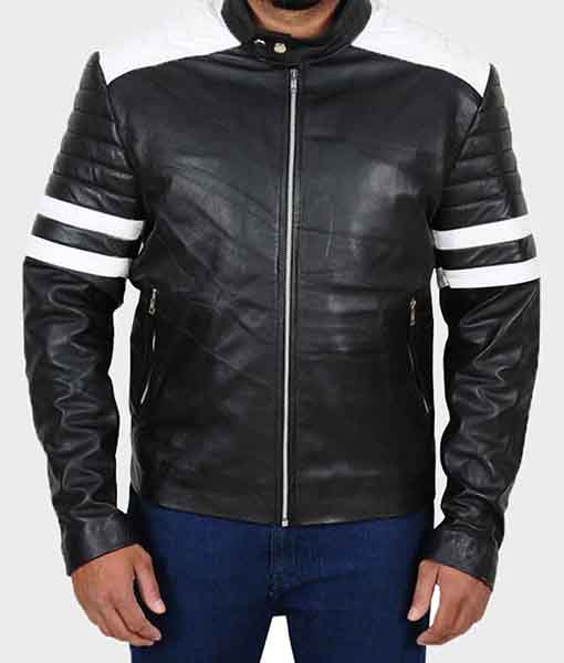 Mens Racer Leather Jacket