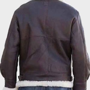 Shearling Brown Mens Leather Jacket