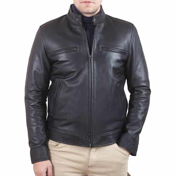 Men's Stylish Black Leather Jacket
