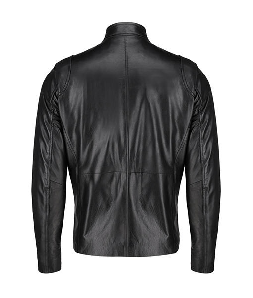 Slim Fit Black Leather Jacket For Men | The Icon Fashion