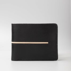 Men's Stripe Black Wallet