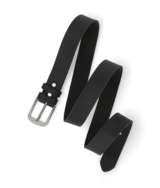 Men's Classic Black Leather Belt