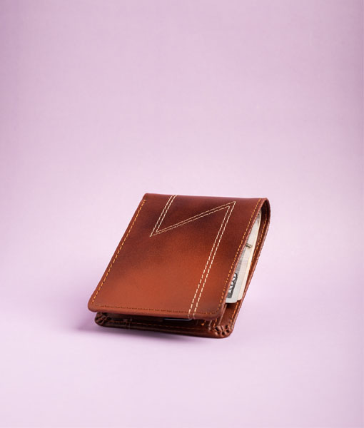 Men’s Classic Z Brown Leather Wallet