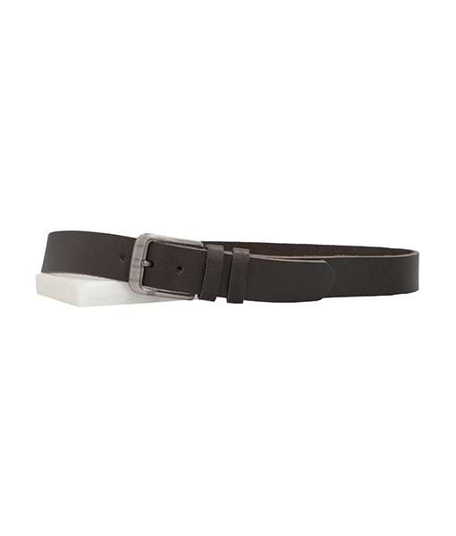 Men's Dark Brown Leather Belt