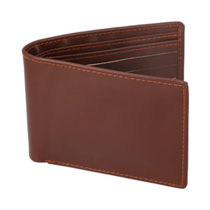 Men's Simple Brown Leather Wallet