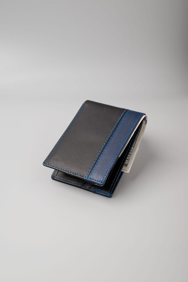 Bi-Fold Black and Blue Color Wallet