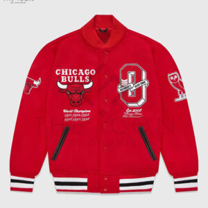 OVO NBA Chicago Bulls Red Jacket