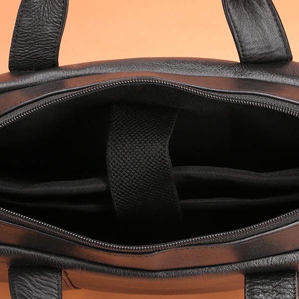 Men’s Stylish Black Leather Laptop Bag