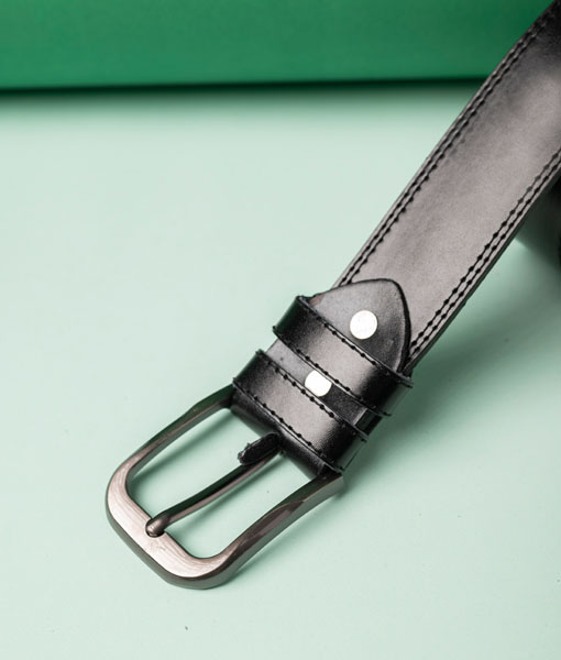 Men’s Black Formal Classic Leather Belt