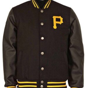 Men's Black Pirates Varsity Jacket