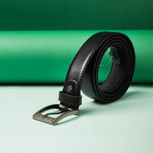 Men's Classic Black Formal Leather Belt