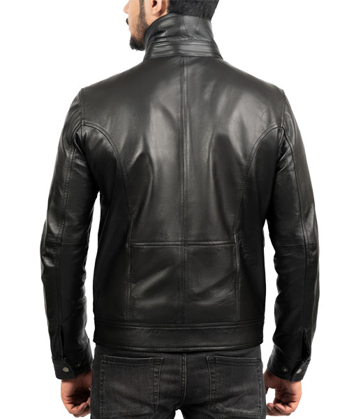 Men’s Black Biker Leather Jacket