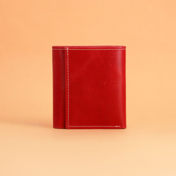Red Crazy Horse Leather Wallet