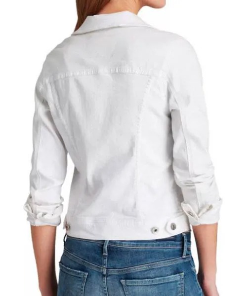 Women's White Denim Jacket