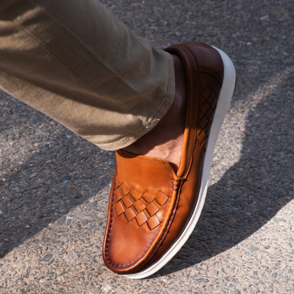 Men’s Turkiye-Made Designer Leather Shoes in Brown Color
