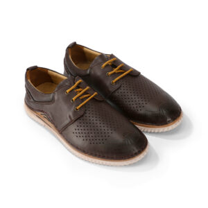 Men's Turkish-made Real Leather Brogues in Brown