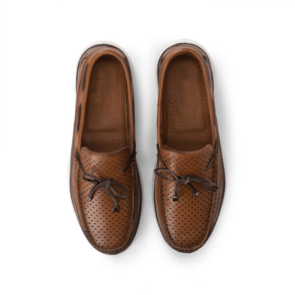 Men's Turkish-origin Handmade Leather Loafers in Classic Tan Color
