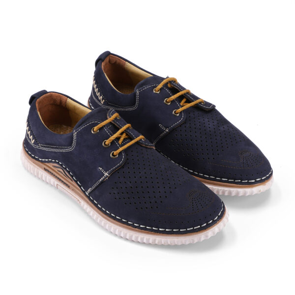 Men’s Turkiye-Designer Classic Dotted Shoes In Blue Color