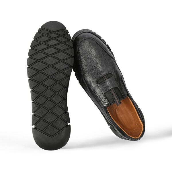 Men's Chic-Design Turkish-Made Leather Shoes in Black
